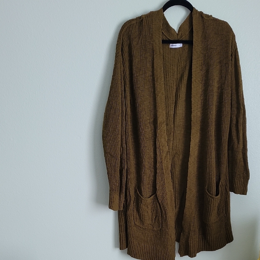 Sonoma Green Knit Cardigan